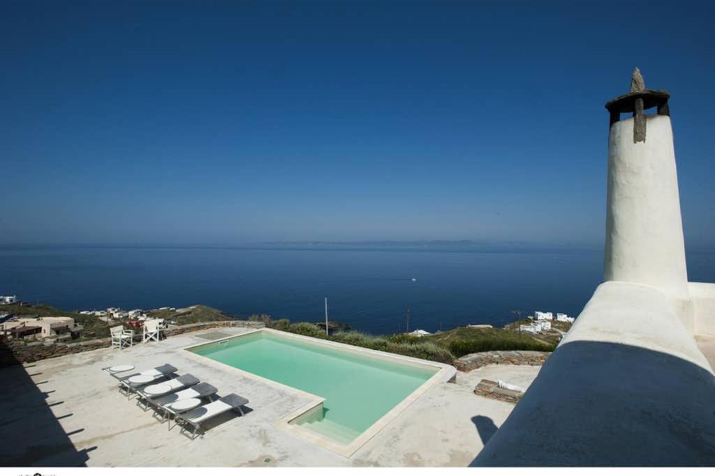 Spectacular Sunset View Villa At Melissaki Ioulis المظهر الخارجي الصورة