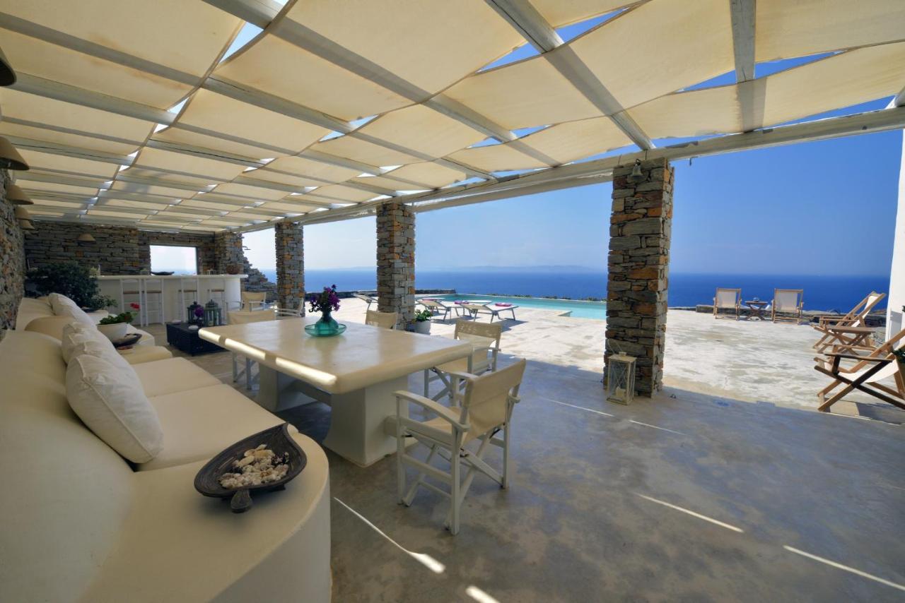 Spectacular Sunset View Villa At Melissaki Ioulis المظهر الخارجي الصورة