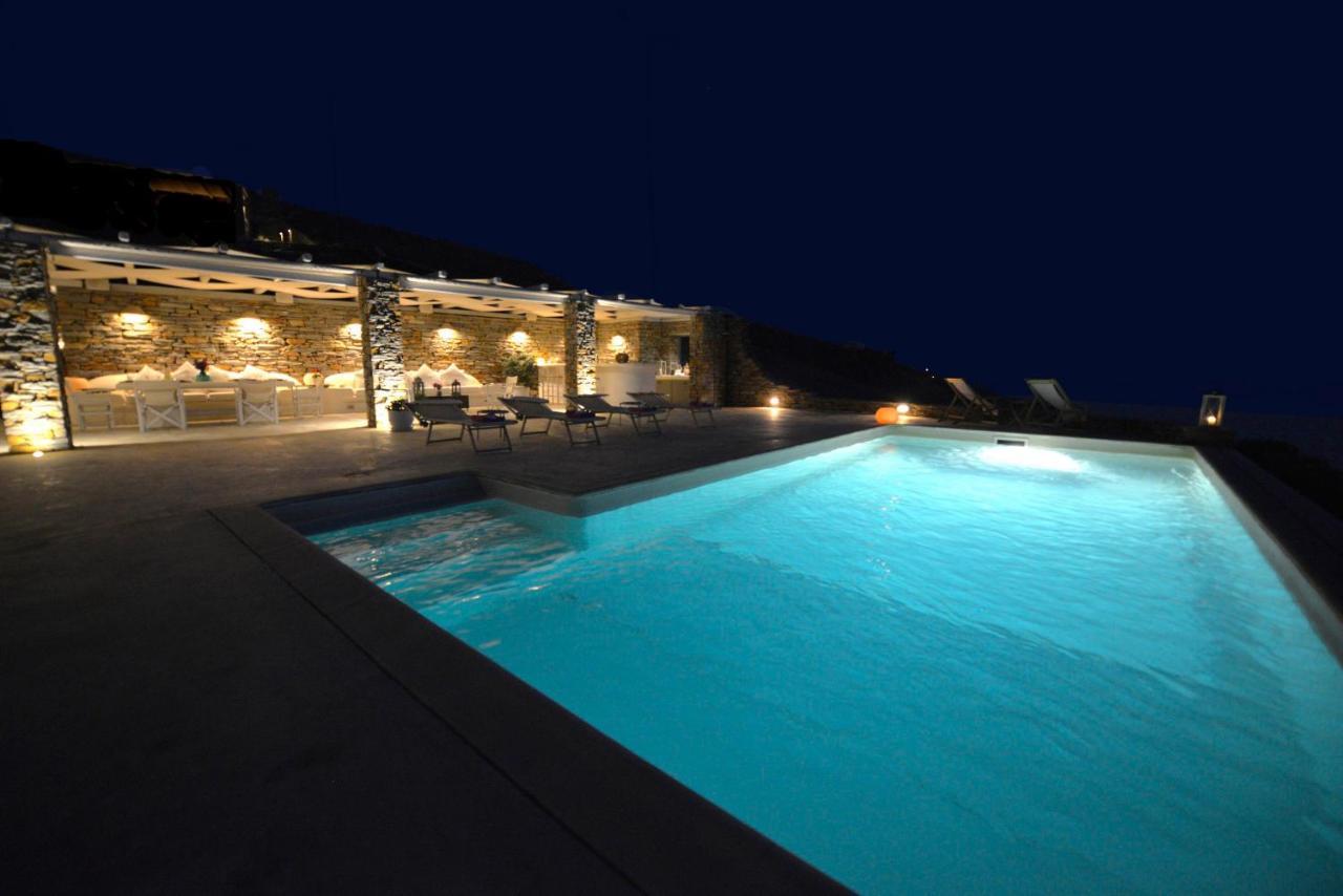 Spectacular Sunset View Villa At Melissaki Ioulis المظهر الخارجي الصورة