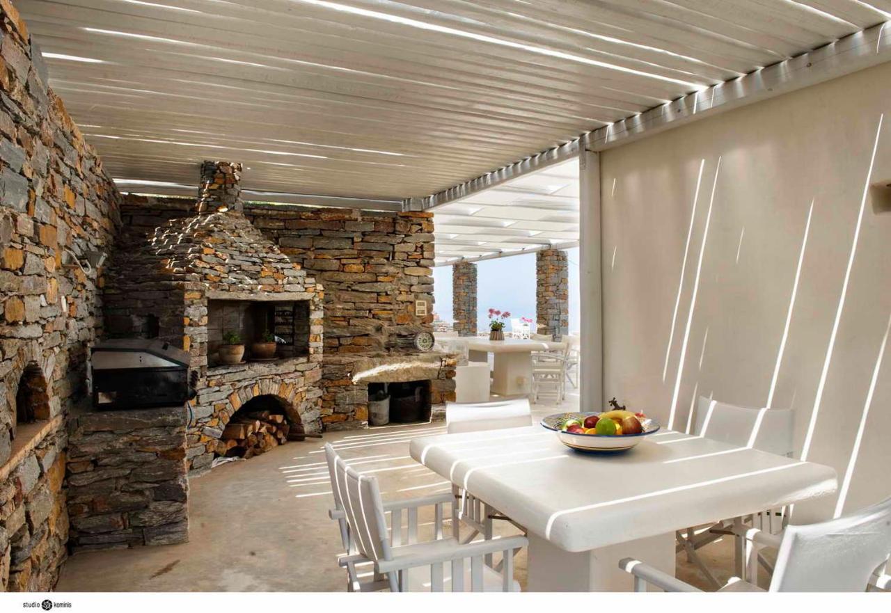Spectacular Sunset View Villa At Melissaki Ioulis المظهر الخارجي الصورة