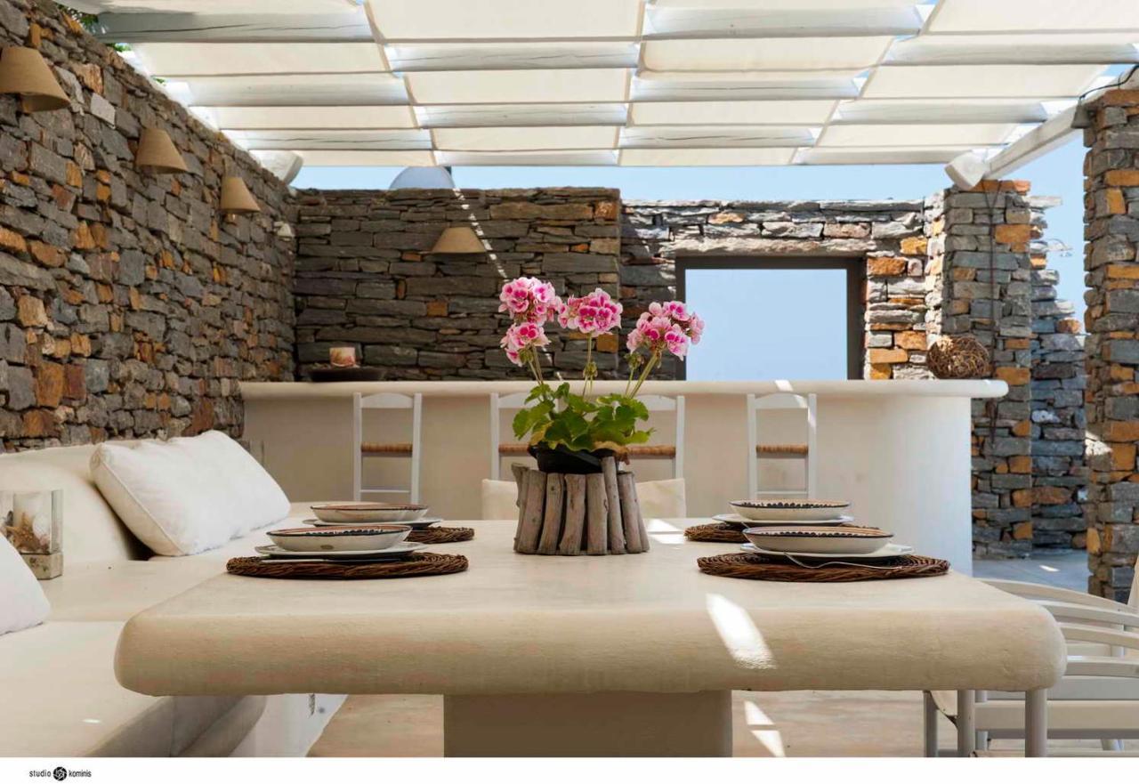 Spectacular Sunset View Villa At Melissaki Ioulis المظهر الخارجي الصورة