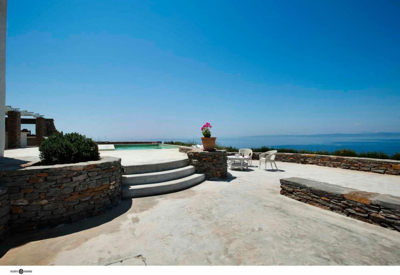 Spectacular Sunset View Villa At Melissaki Ioulis المظهر الخارجي الصورة